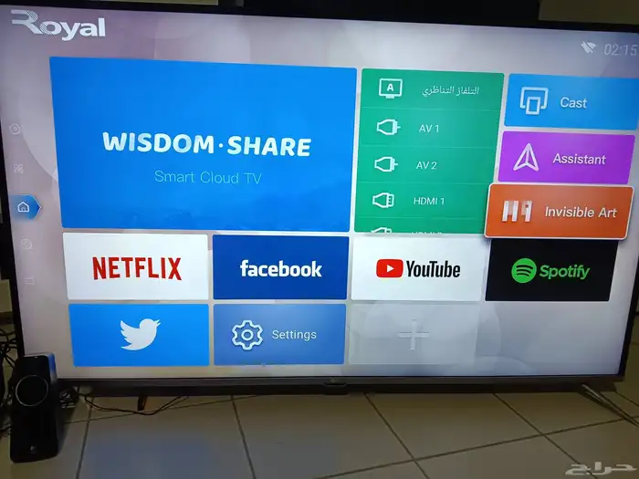 شاشة 65 سمارت 4k معى سماعات مضخمة روعة 1