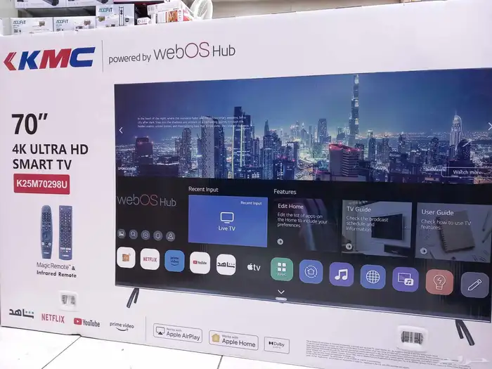 شاشات تلفزيون سمارت 4kذكية شاشة تلفزيون بالتوصيل الفوري 8