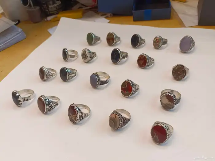 خواتم عقيق جديده يمنية من صنعاء متوفر في صبيا 1