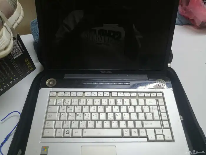 لابتوب توشيبا السعر على السوم للي يبغاها تراث ممكن شغال 1