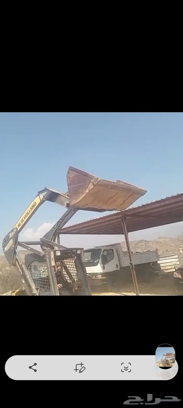 للبيع بوبكات نيوهولند ايطالي شغال ونظيف ومضمون مكينه وطرمبات 3