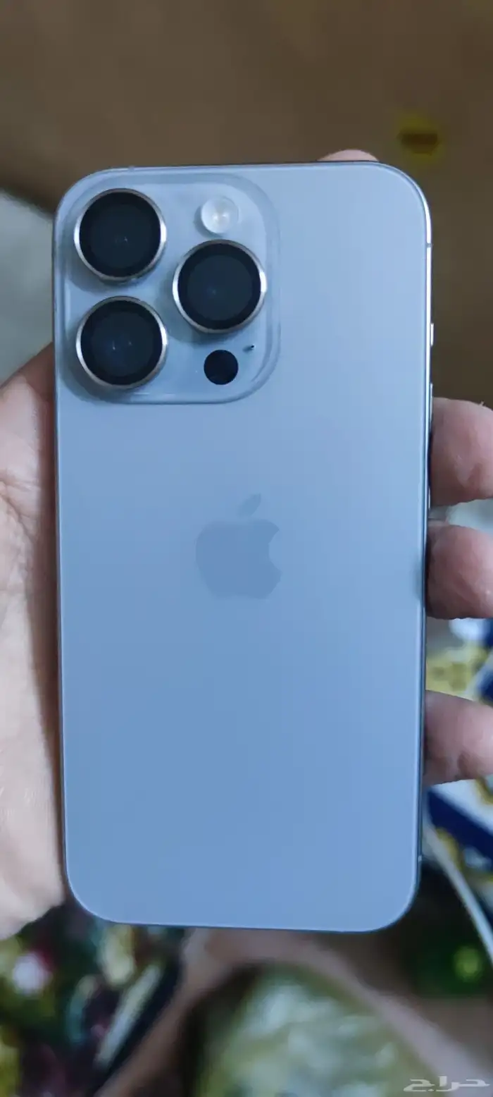 هاتف ايفون 15pro مساحه داخليه 256 بطاريه 100  مشحونه 20 مره 9