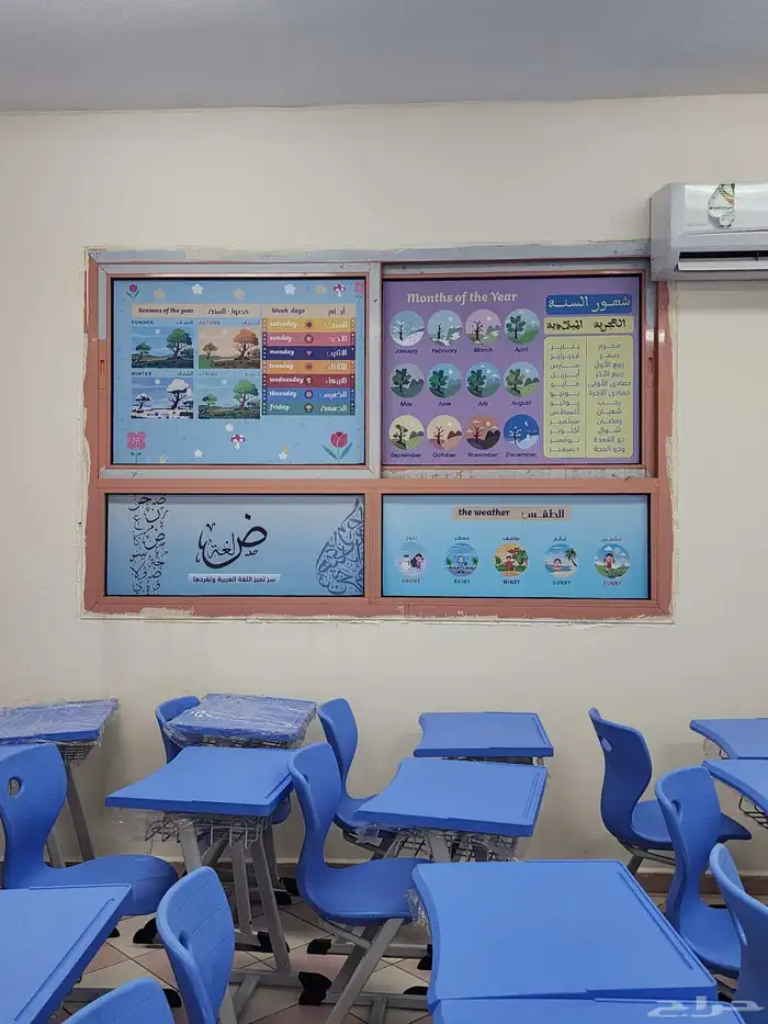 تزيين فصول المدارس _ طباعة بنرات واستيكرات المدارس 1
