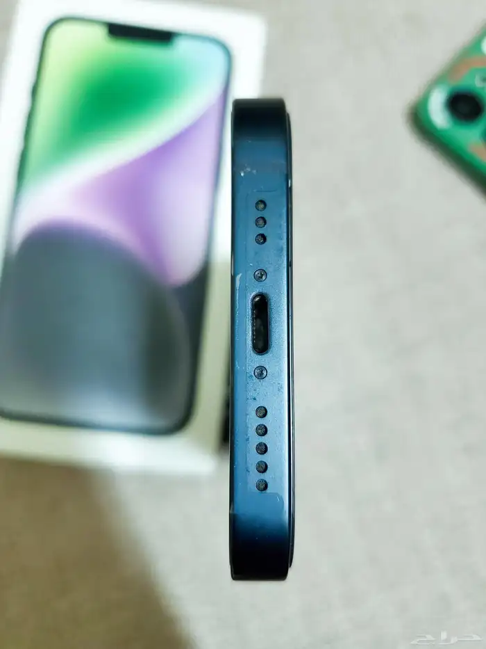 جهاز ايفون 14 عايدي نسبة البطارية 89 سعة التخزين 128 5