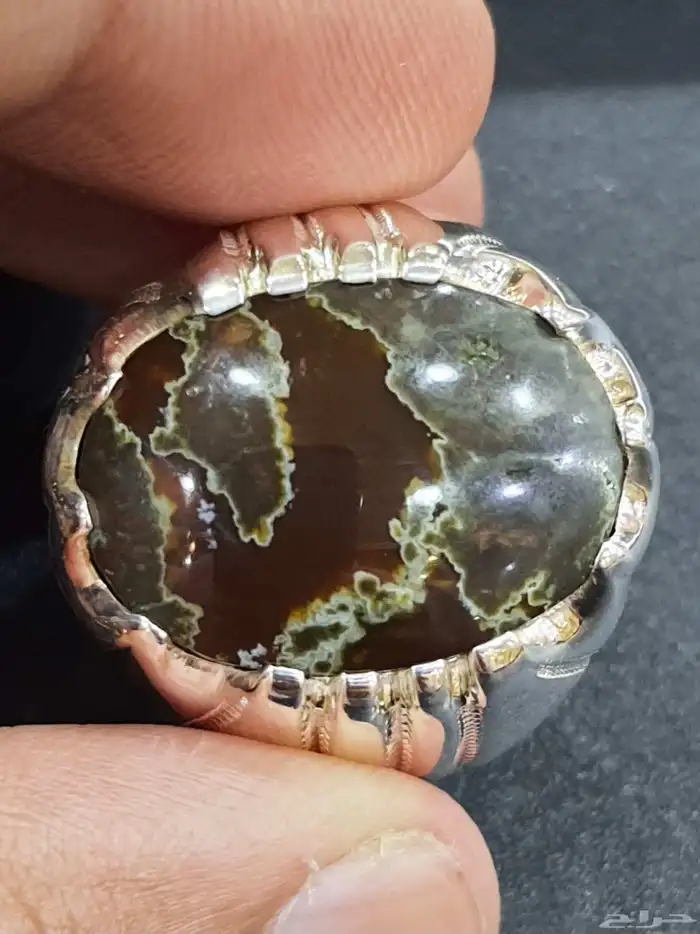 خاتم عقيق يماني خرايطي 0