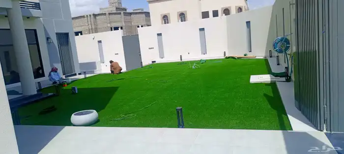 حدائق الحواش سطوح بيوت ضيافه انجيله عشب صناعي احضرزراعي تبل 7