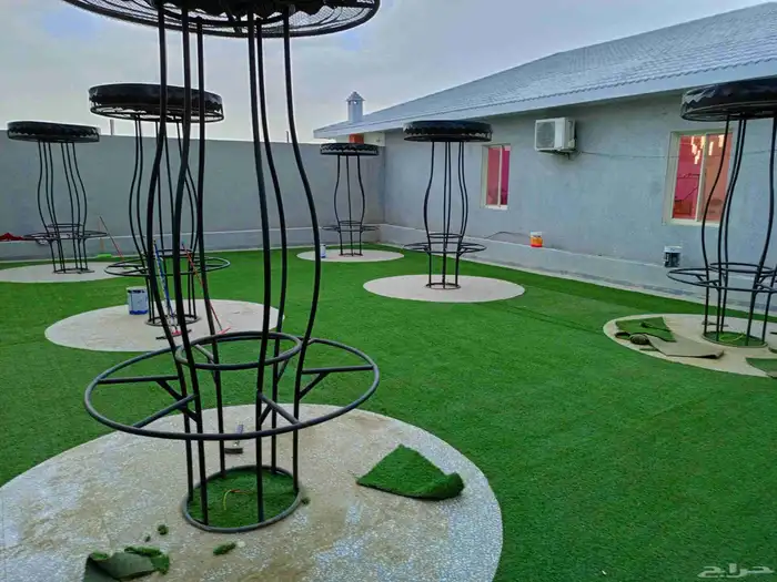 حدائق الحواش سطوح بيوت ضيافه انجيله عشب صناعي احضرزراعي تبل 18