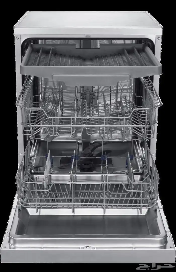 غسالة صحون براند (هام) ثلاث ارفف اللون فضي 14 مكان 8 برامج 5