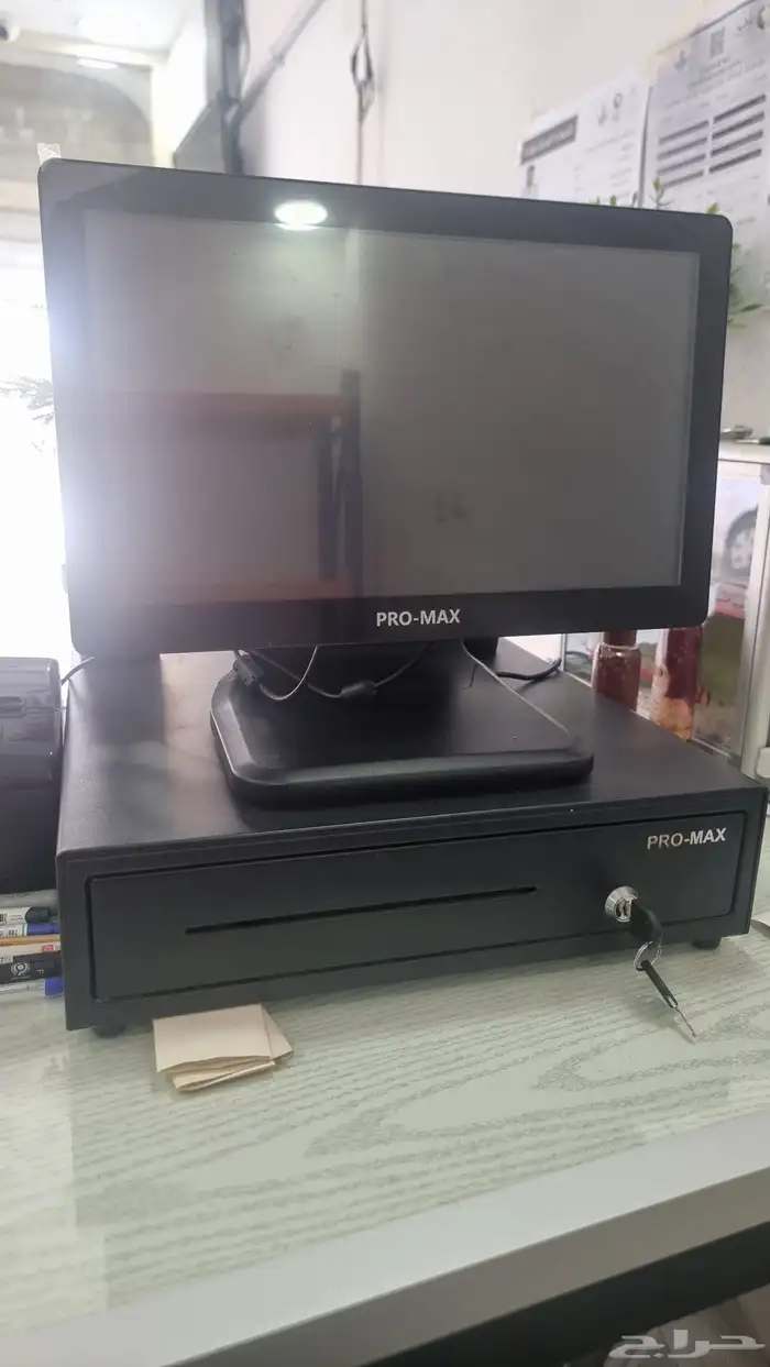 سير مغسله ملابس ونظام كاشير مع طابعه 0