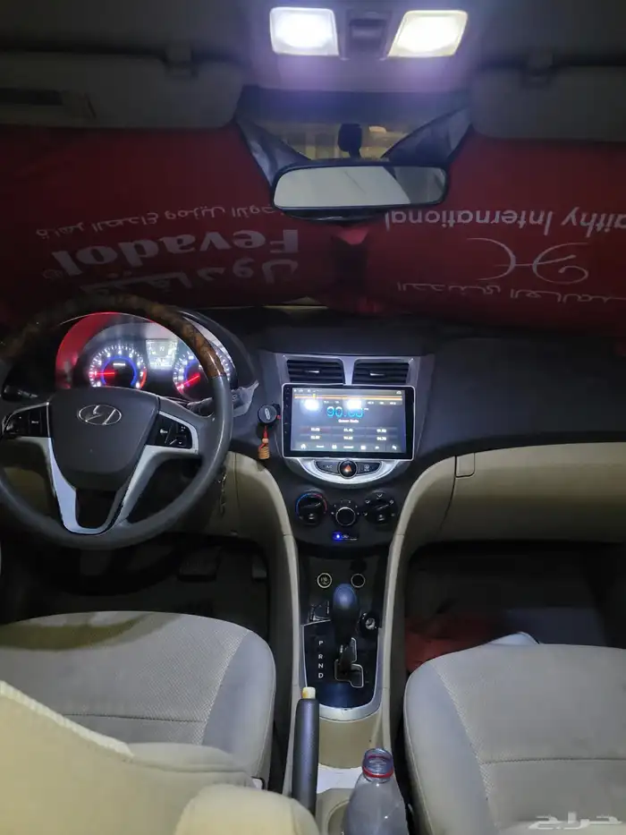 هيونداي اكسنت 2013 قير اوتماتيك بنزين الممشى  285 ألف كيلو ا 8