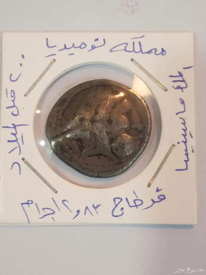 عملة قرطاجيةفضة للملك ماسينيسا مؤسسةمملكة نوميديا 200 ق م 2