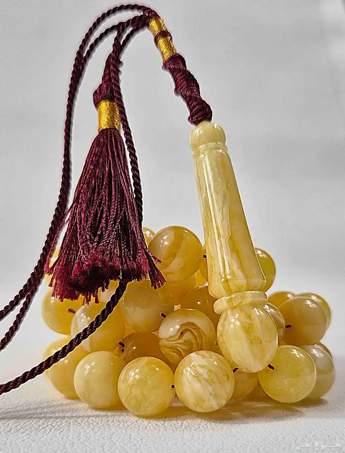 سبحة كهرمان طبيعي سوبر 1