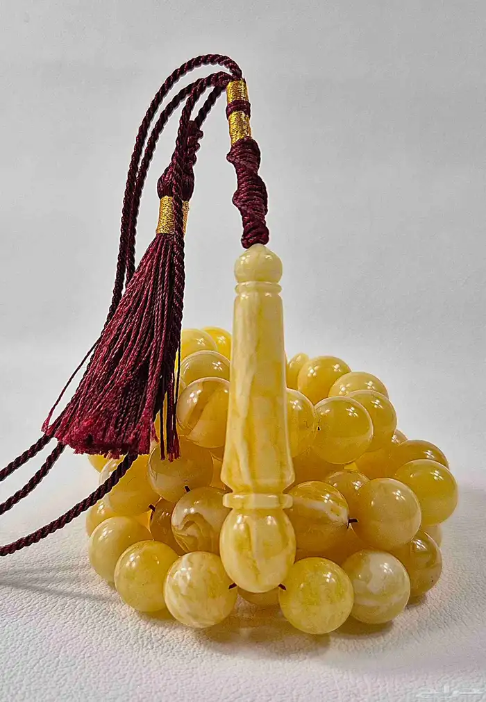 سبحة كهرمان طبيعي سوبر 3