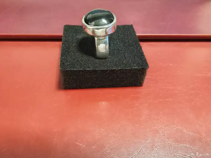 خاتم عقيق يمنى اسود 3