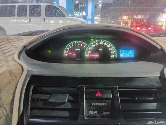 صيانه اصلاح شاشة البيانات تعديل إضاءة لعداد تويوتا يارس 2008 1