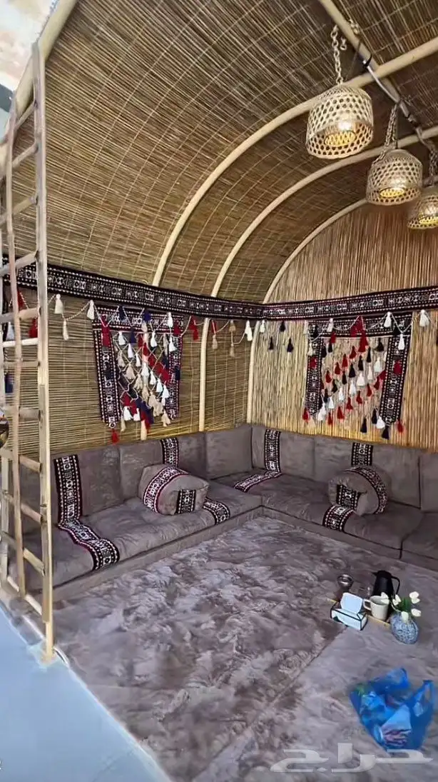 مظلات سواتر خيزران الباكستاني والقش الافريقي 3