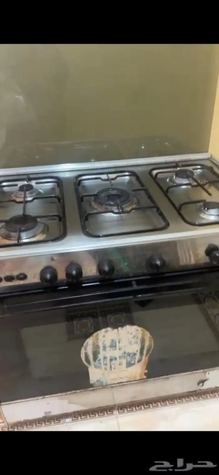 فرن غاز للبيع 5 عيون نظيف شغال 0