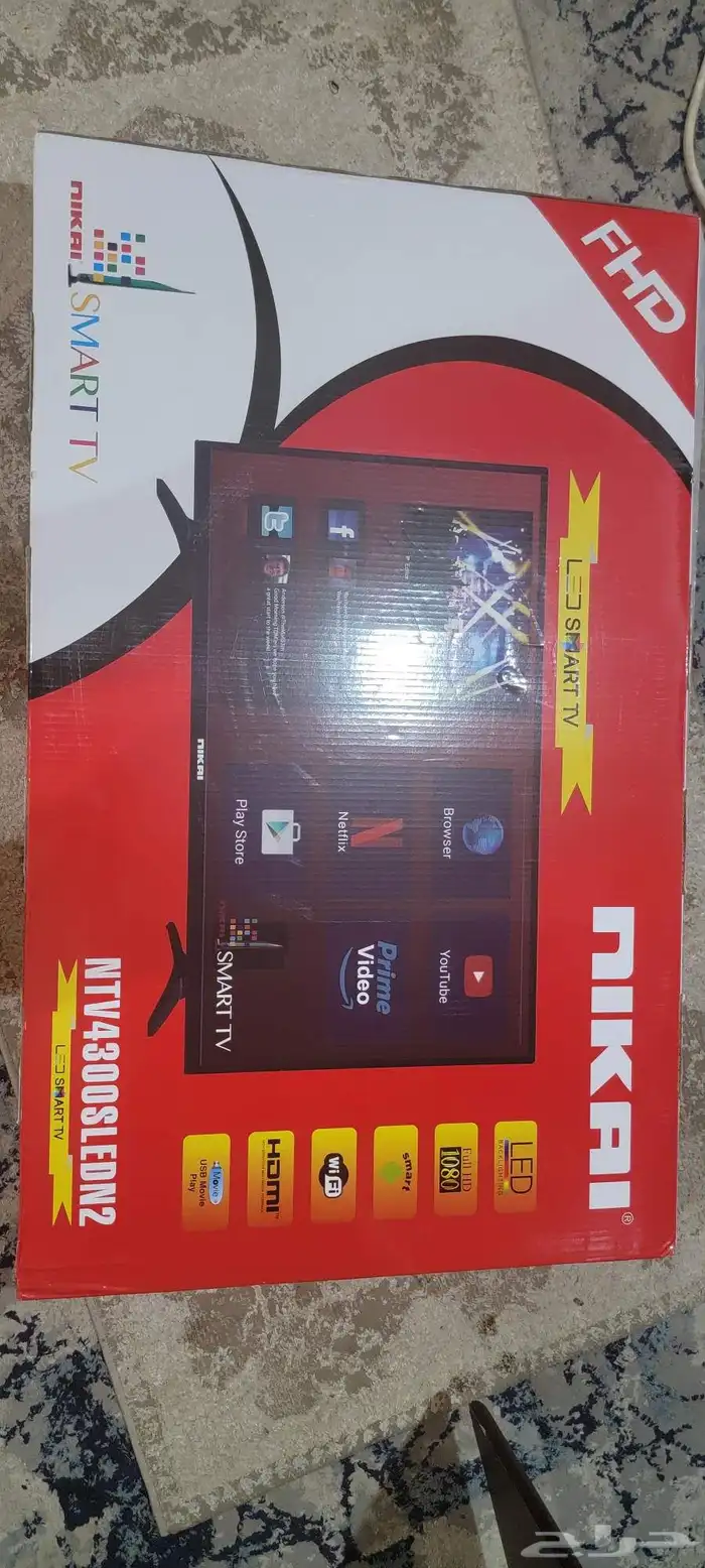 شاشه سمارت من شركه. NAIKIA. FHD. واي فاي. 2