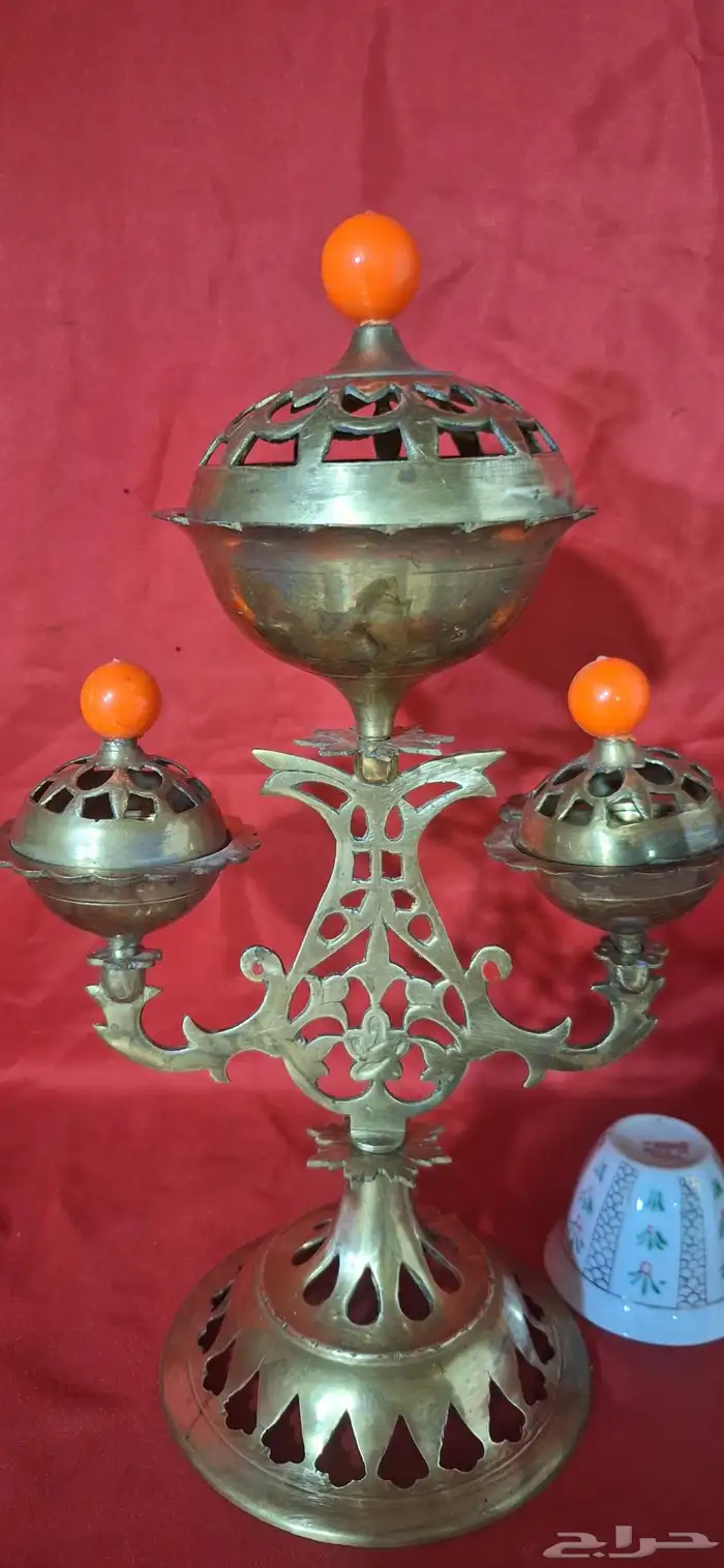 مبخر ثلاثي تراثي نحاس حجم كبير 3