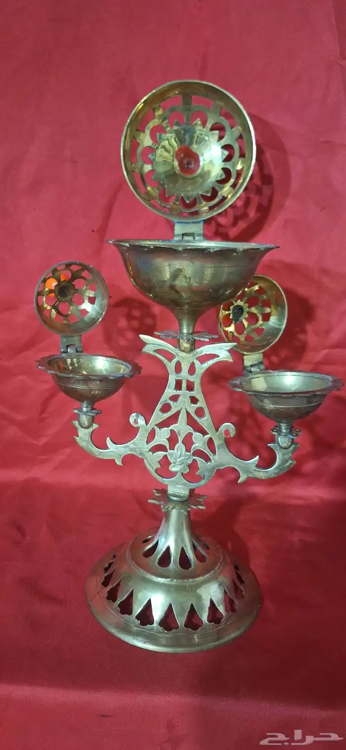 مبخر ثلاثي تراثي نحاس حجم كبير 2