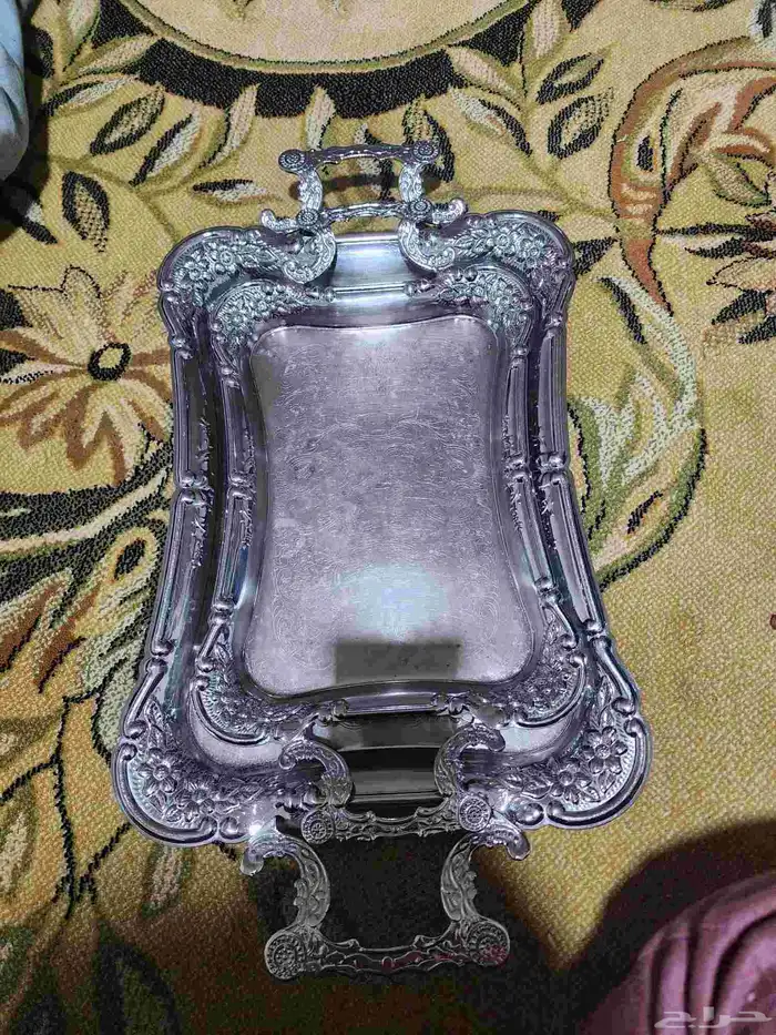 طقم صواني تباسي طوفريات شاي ياباني قديم قطعتين 2