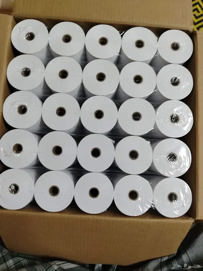 ورق كاشير حراري وملصقات باركود حراري ورق شبكة  واحبار البارك 2