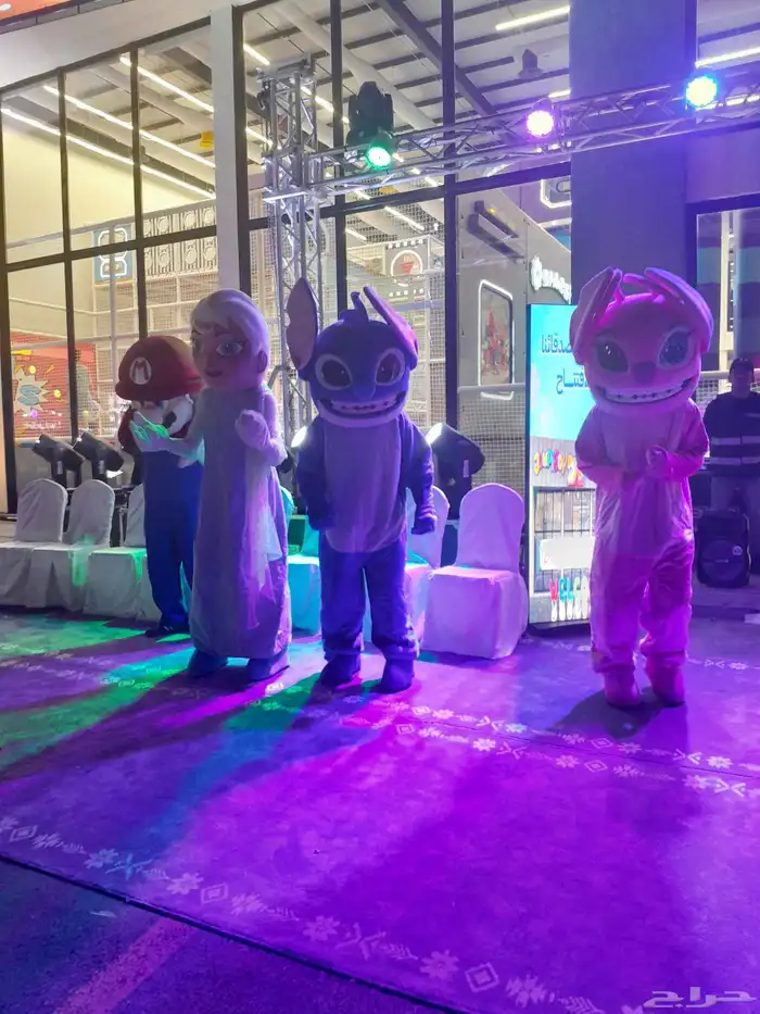 ديكوريشن مهرجه الات تسالي رسم علي الوجه شخصيات 5