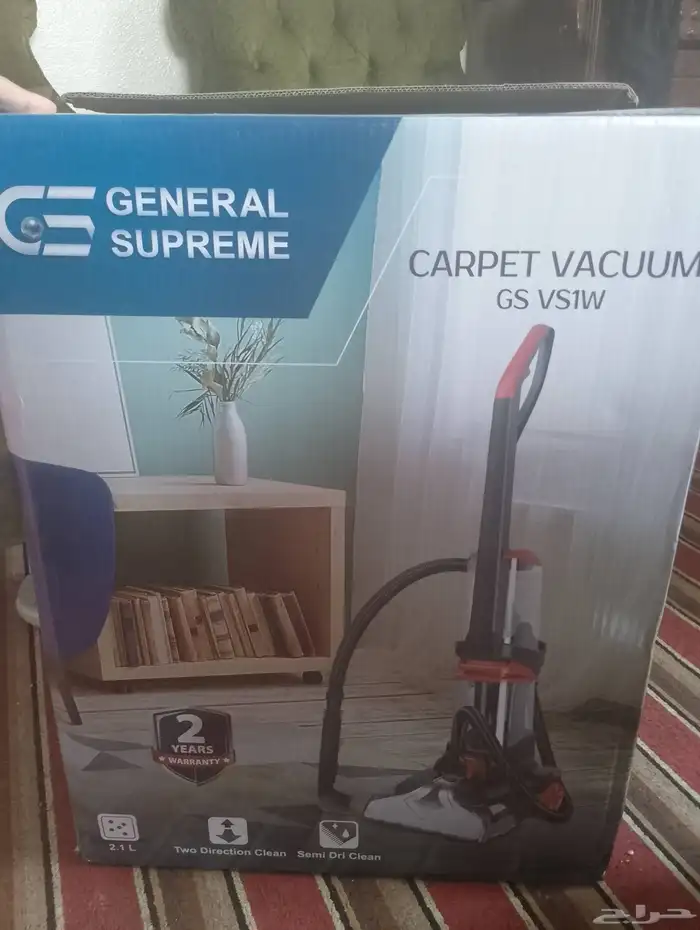 مكنسة سجاد شبه جديدة بحالتها بجميع أغراضها سعر البيع 350 1