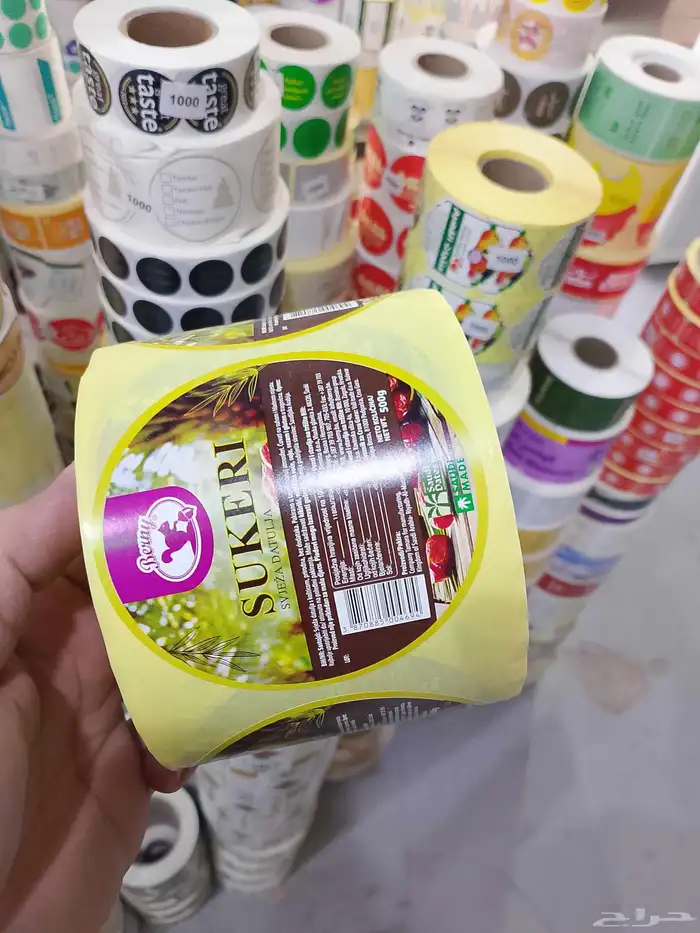 استيكر رول اعلي جوده وطباعه علي جميع الخامات متاحه 8