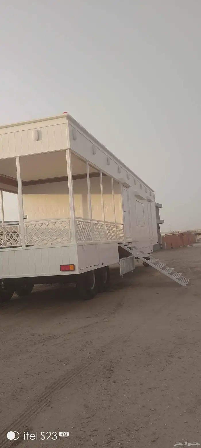 15متر طول عرض 4.5كرفان مجلس مطبخ ودكه مغسله ومجالس 0