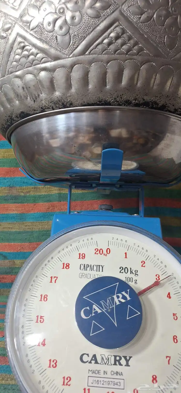 قدر تراثي نحاس احمر منقوش حجم كبير 2