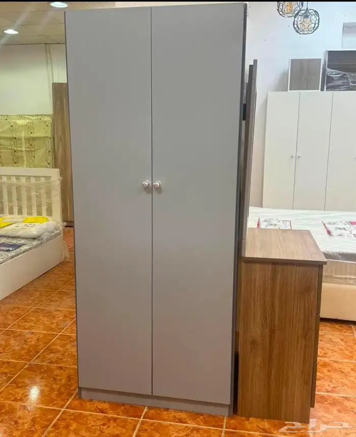 خشبي دولاب بابين جديد اللوان في مختلف 4