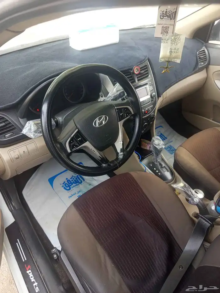 هونداي اكسنت  موديل 2018  جير  ماكينه بحالة الوكالة  البو 8