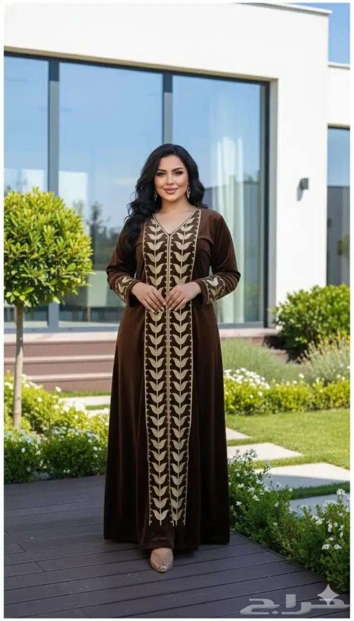 جلابيات مخمل مناسبات وبيتيه خامات فاخره تصاميم أنيقه 14