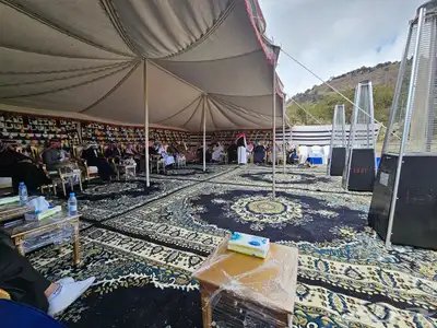 تاجير خيام اوربي و عزاء زل كراسي ملكي احمر كنب vip 3