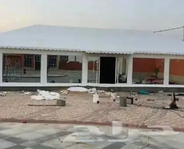 تفصيل خيام سوبر ملكية بيوت شعر ملكية مشبات رخام مجالس زجاجيه 25