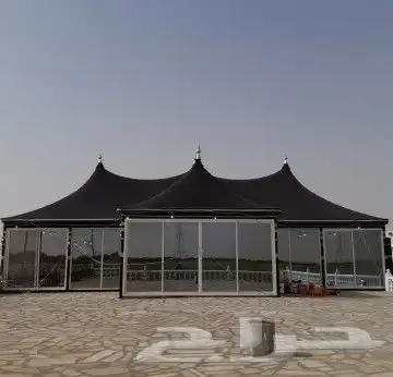 تفصيل خيام سوبر ملكية بيوت شعر ملكية مشبات رخام مجالس زجاجيه 0