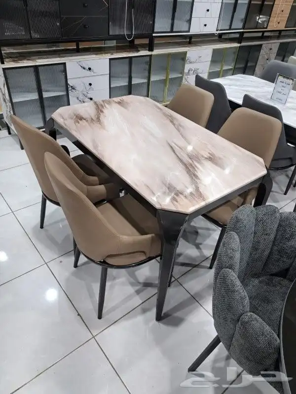 طاولة طعام رخام 4كرسي 1