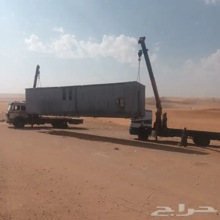 نقل بركسات سطحه ونش رفع غرف جاهزه 1