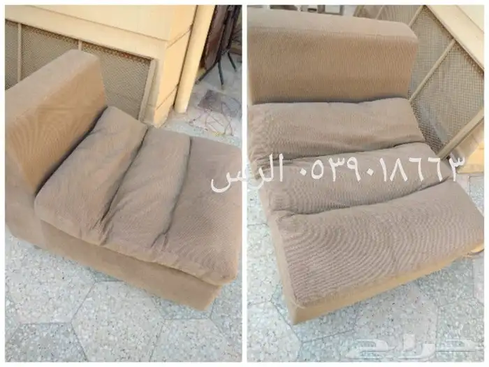 آلة قهوة وآلة فطائر وساعة ورف ديكور وطقم رجالي ومغسلة وكنبطف 6