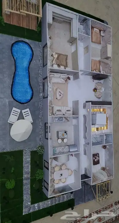 مشروع هندسي مجسم تصميم هندسة داخلي 0