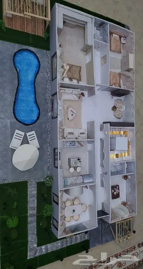 مشروع هندسي مجسم تصميم هندسة داخلي 0
