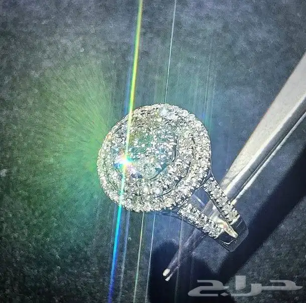 خاتم الماس بلاديوم فاخر 6