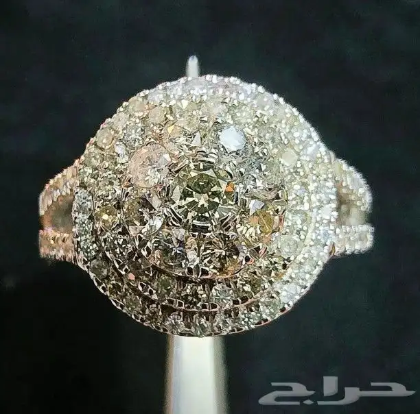 خاتم الماس بلاديوم فاخر 12