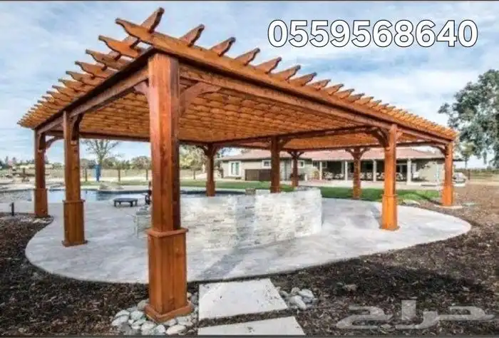 مضلات برجولات خشبيه 4