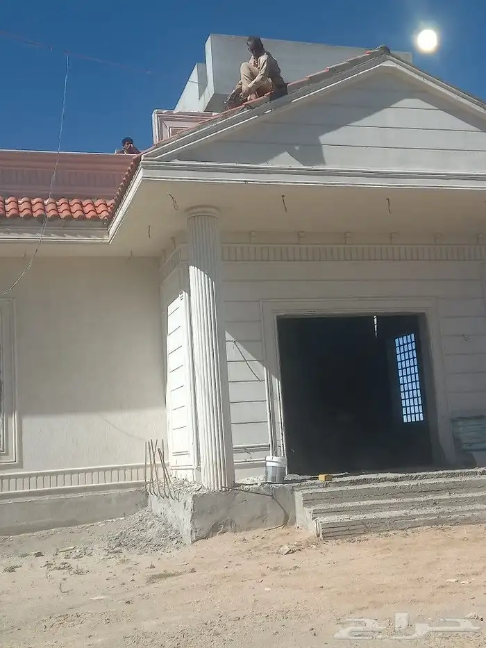 ديكور خارجي بطحاء الرياض مع سمنت ابيض المتر ريال ا 0