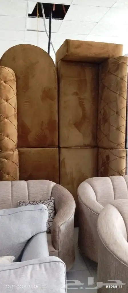 كنب جديد جاهز حرف ال و7نفر شامل التوصيل 25