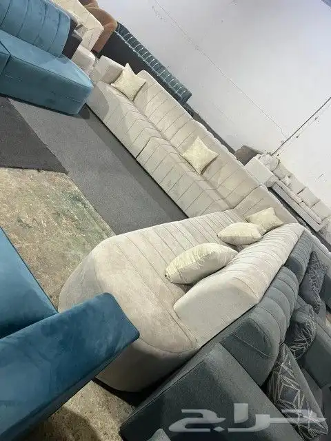 كنب جديد جاهز حرف ال و7نفر شامل التوصيل 21