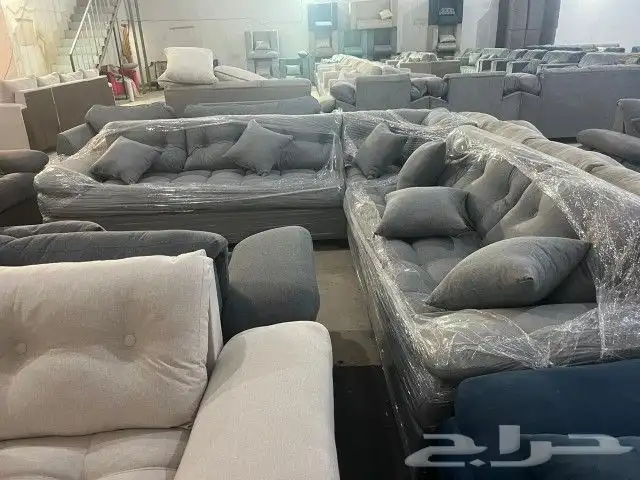 كنب جديد جاهز حرف ال و7نفر شامل التوصيل 39