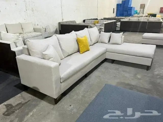 كنب جديد جاهز حرف ال و7نفر شامل التوصيل 35